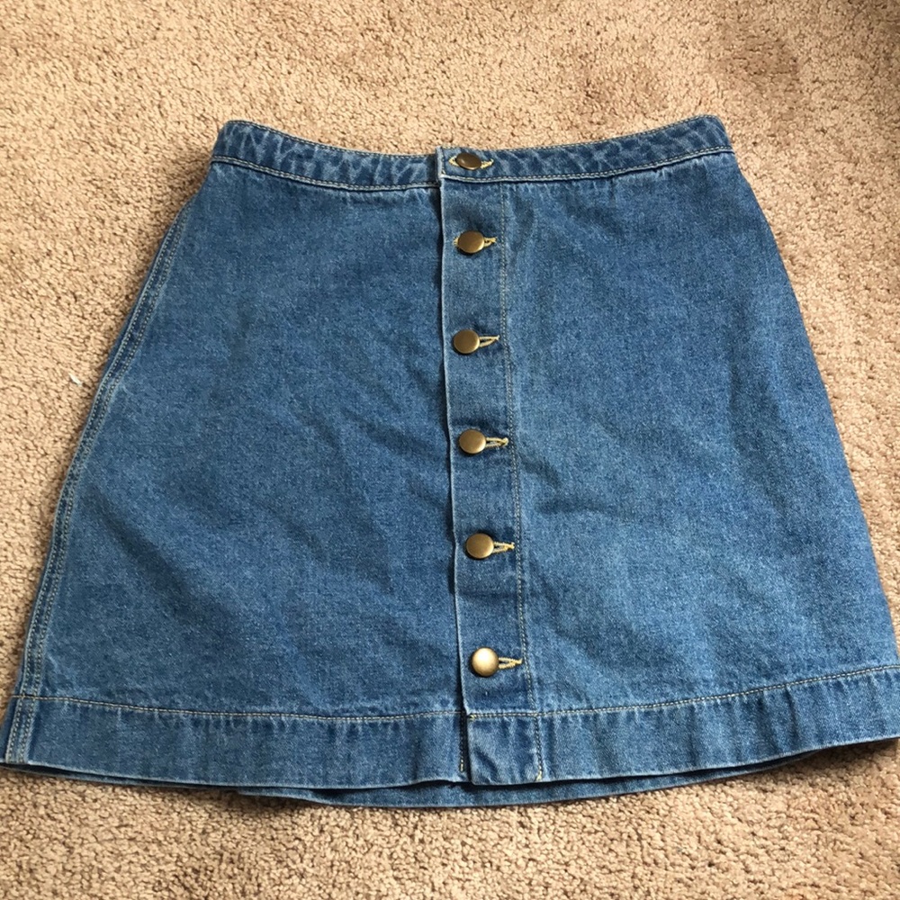 American Apparel Jean Skirt
